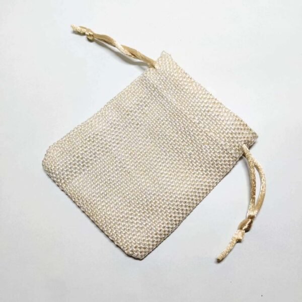 JUTE POUCH WITH DRAWSTRING (small size) - Image 3