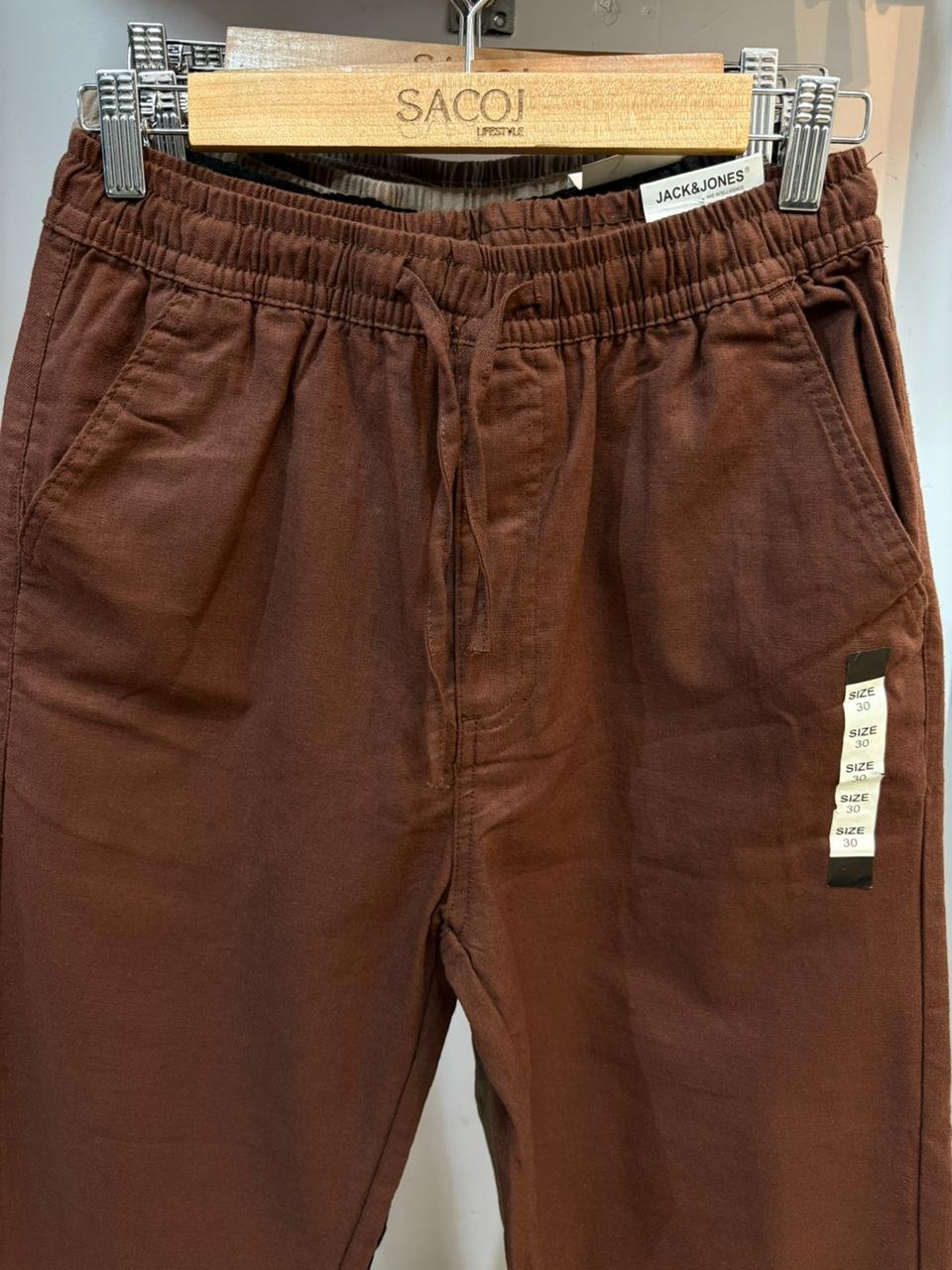Brown Linen Pant
