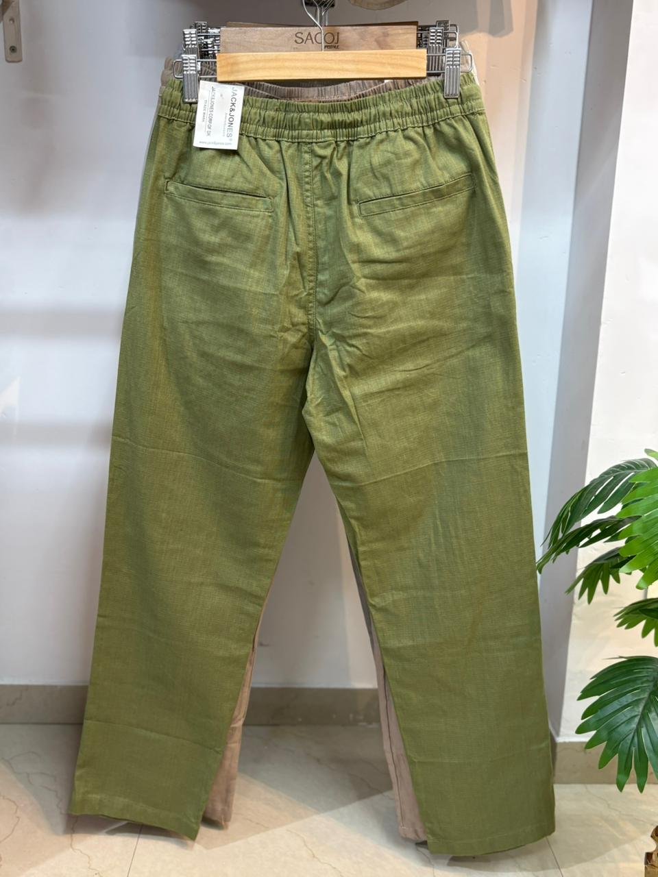 Green Linen Pant