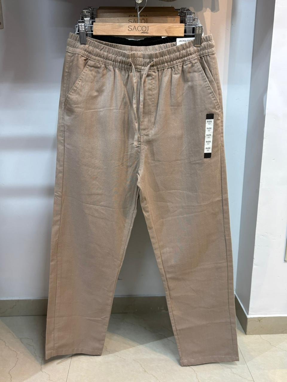 Khaki Linen Pant