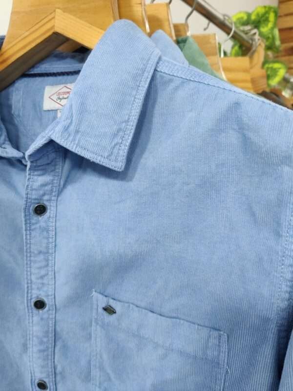 Sky blue corduroy shirt