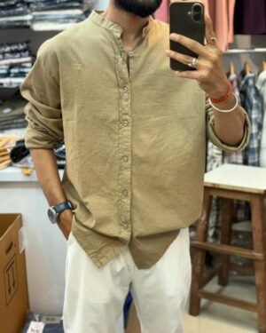 Mandarin Collar Shirt